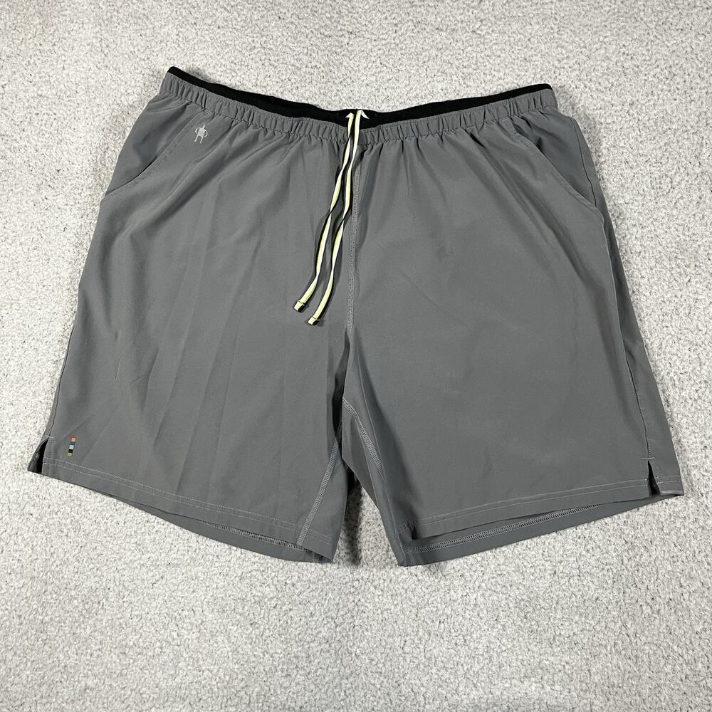 Smartwool Shorts Mens XL Gray Merino Wool Lined Athletic Outdoor Hiking 8"